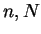 $n,N$